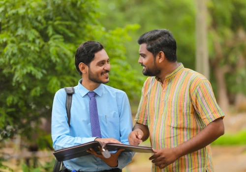 Foundation officer supporting an applicant